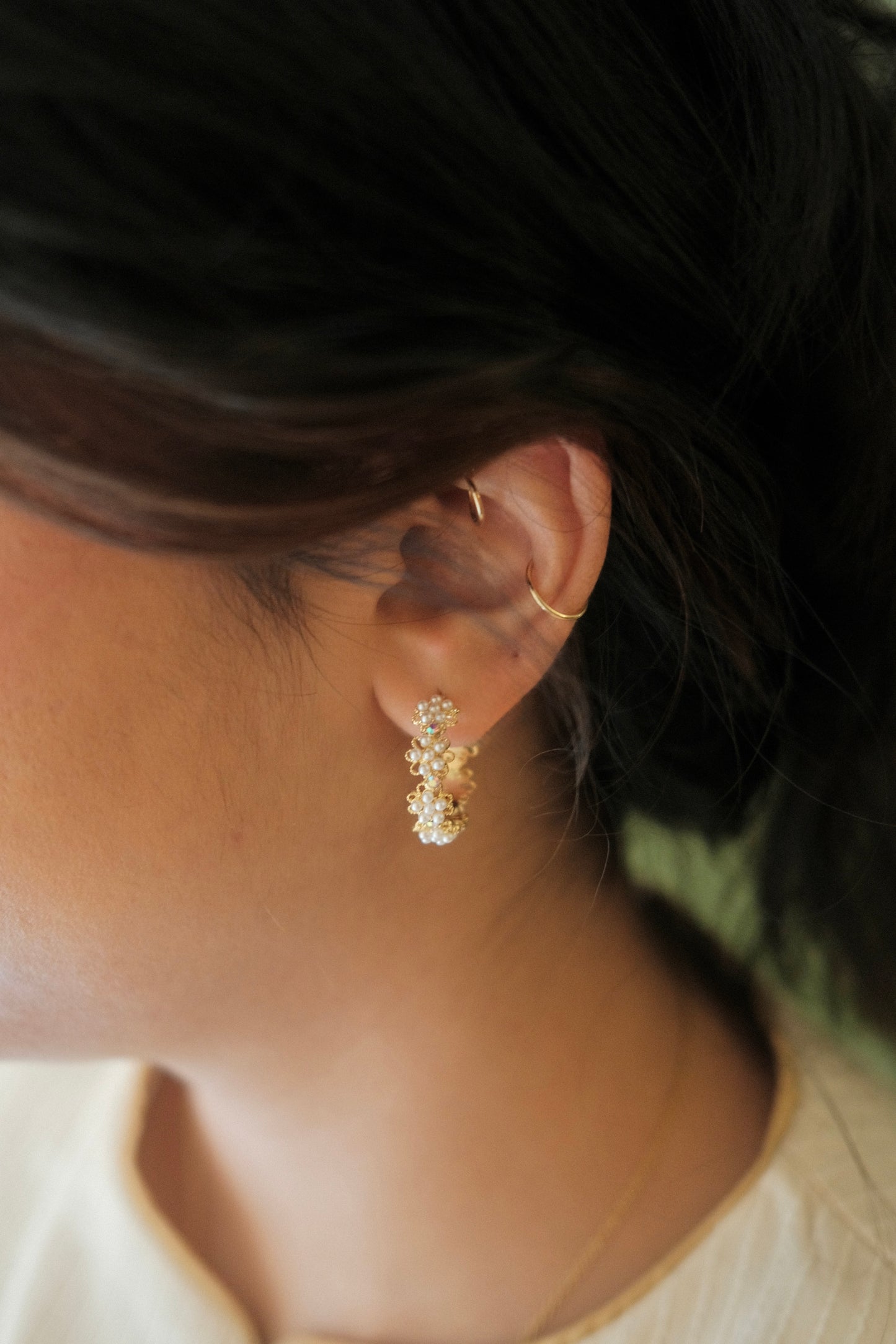 Daisy Garland Hoops