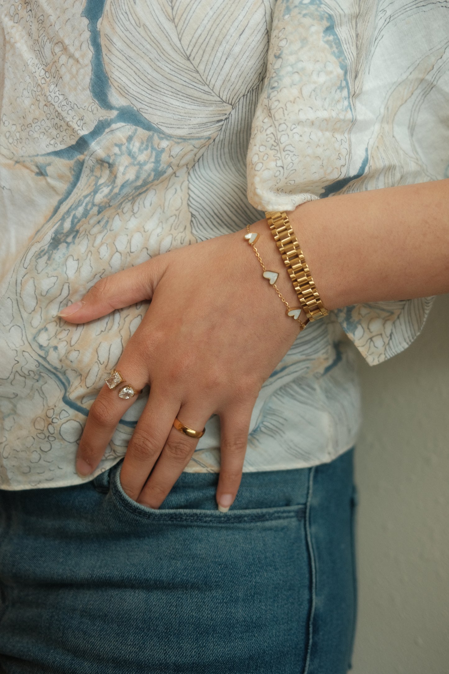 Heart Shell Bracelet