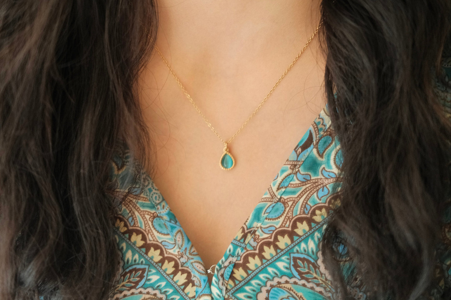 Drop  Pendant Necklace