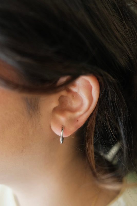 Classic Silver Hoops